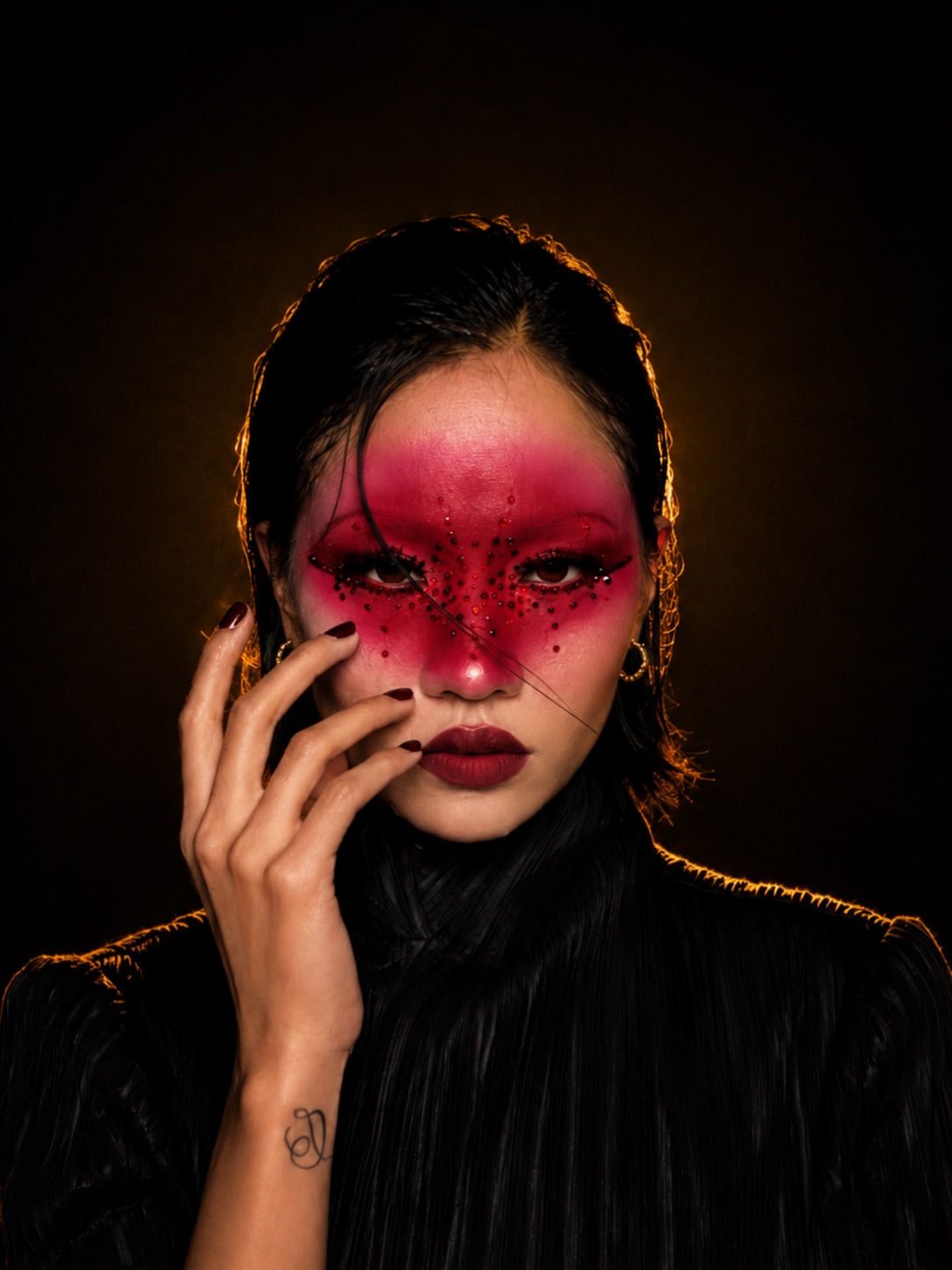 Rejoice Singh Crimson Red Mask Artistry