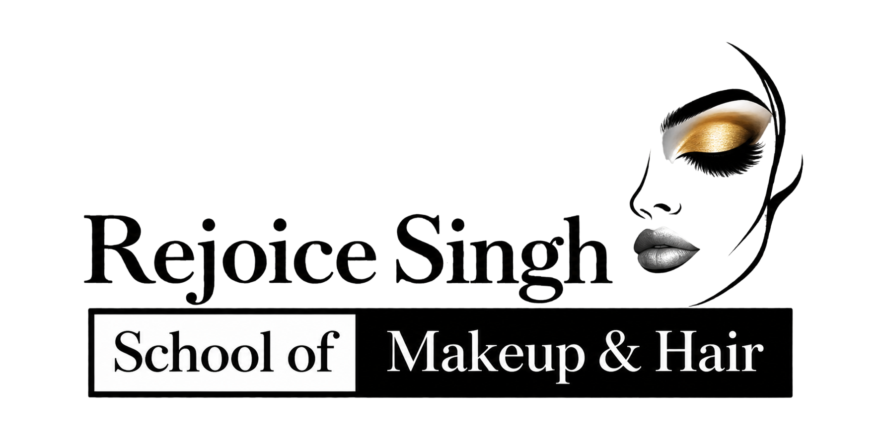 Rejoice Singh School of Makeup & Hair Official Logo